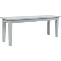 Simplicity Dining Bench in Dove by Jofran