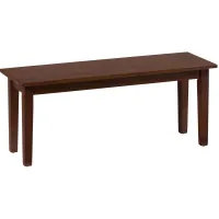 Simplicity Dining Bench in Caramel by Jofran