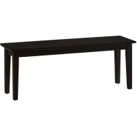 Simplicity Dining Bench in Espresso by Jofran