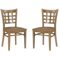 Lola Dining Chair - Set of 2 in Natural by Linon Home Decor