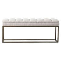 Darius Fabric Bench in Shortbread by New Pacific Direct