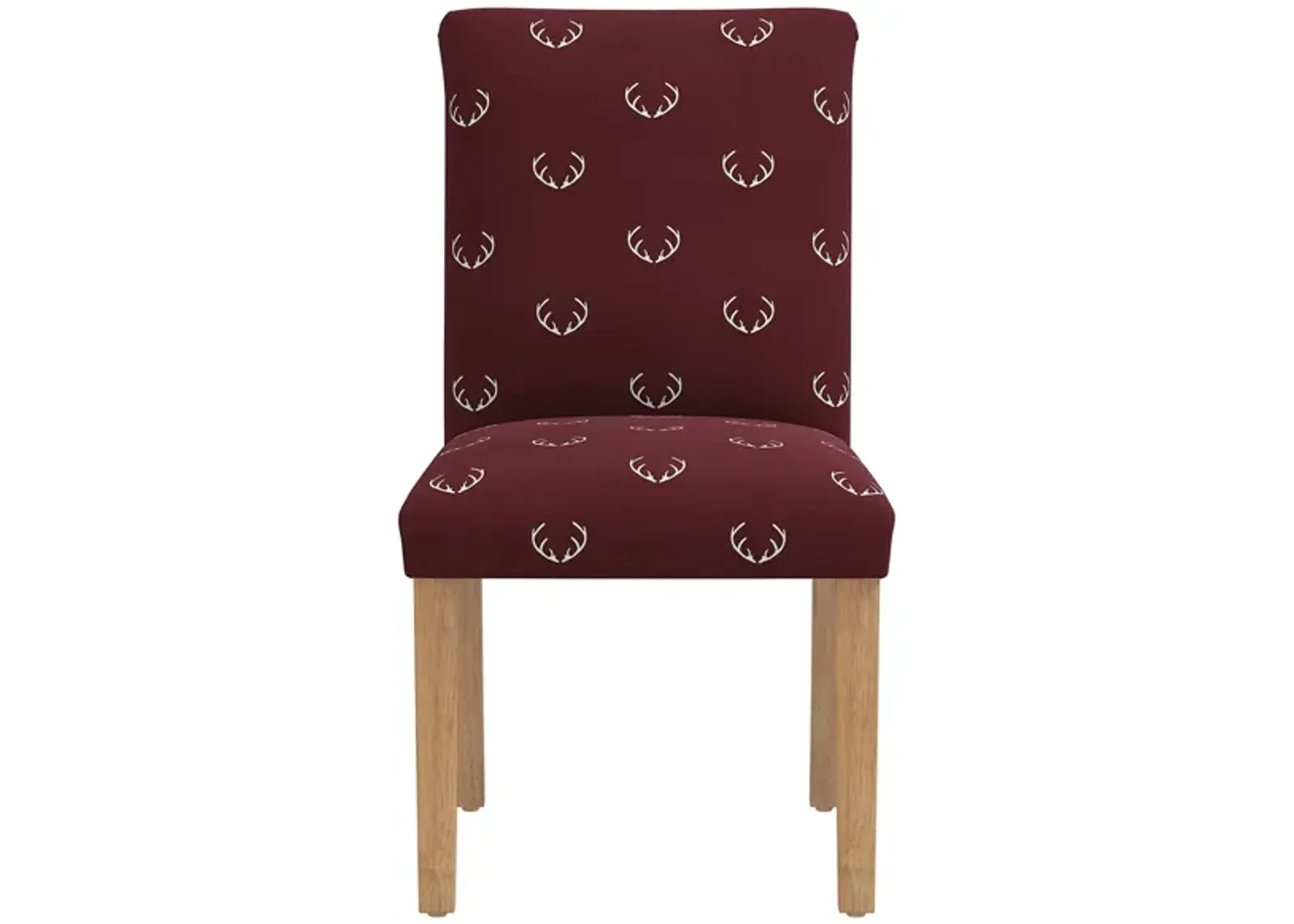 Merry Upholstered Dining Chair in Antler Maroon by Skyline