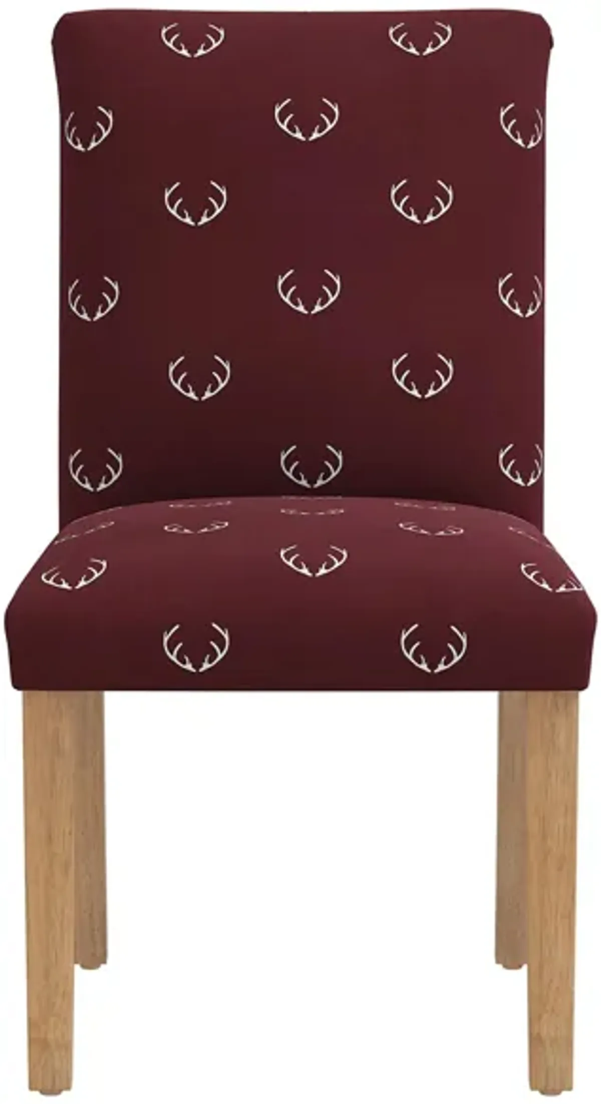 Merry Upholstered Dining Chair in Antler Maroon by Skyline