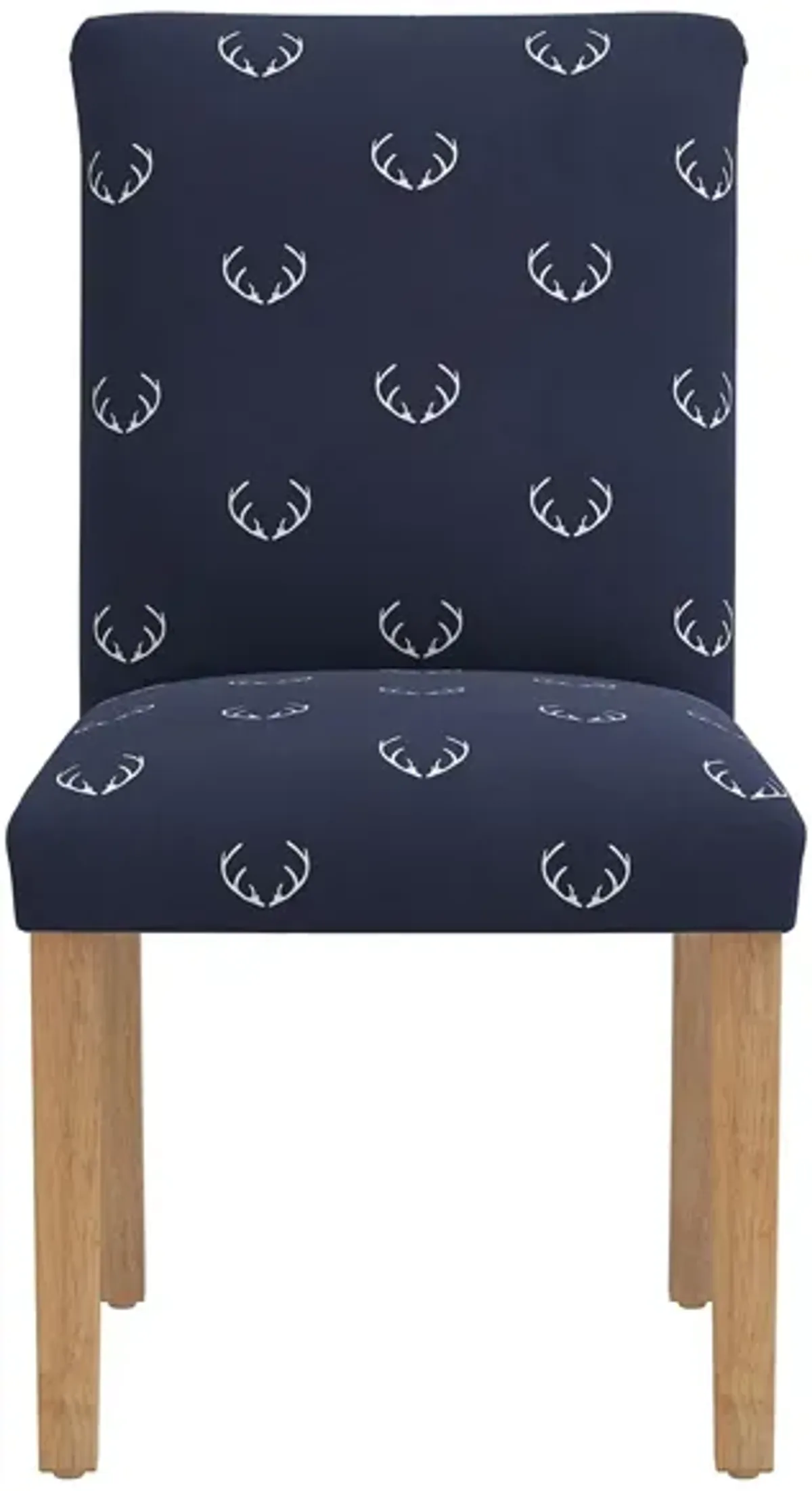 Merry Upholstered Dining Chair in Antler Navy by Skyline