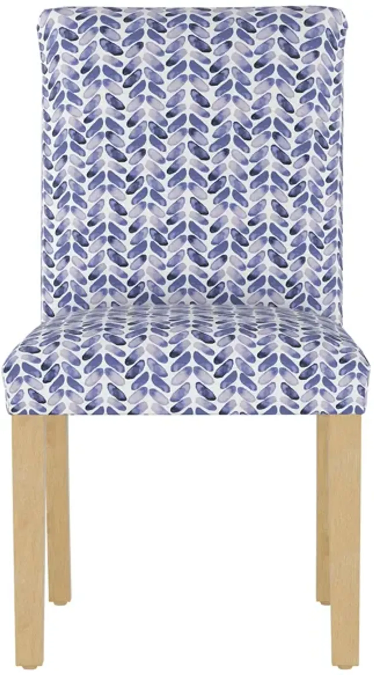 Merry Upholstered Dining Chair in Cableknit Blue by Skyline