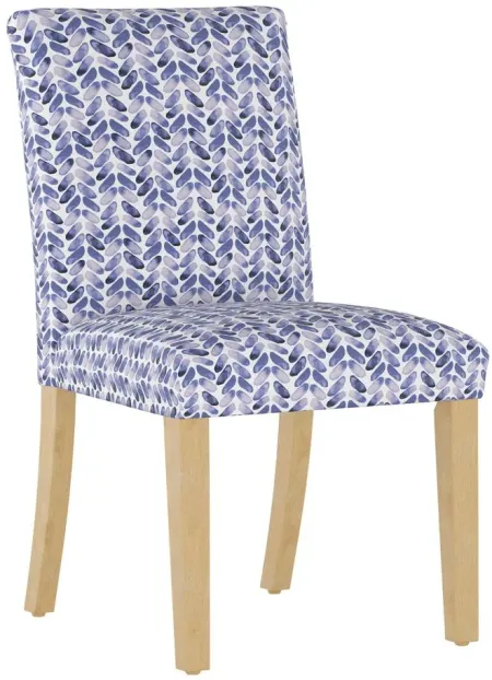 Merry Upholstered Dining Chair in Cableknit Blue by Skyline