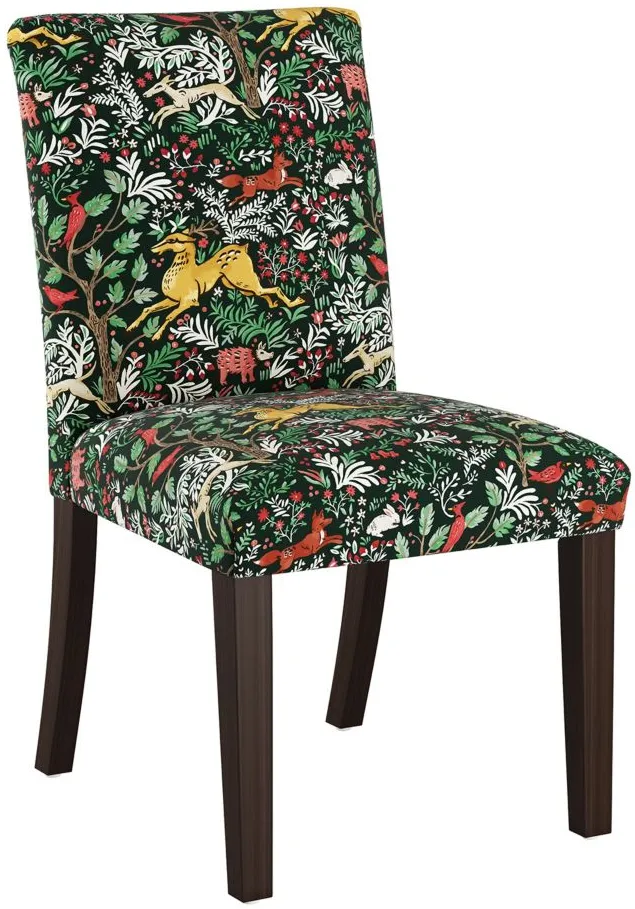 Merry Upholstered Dining Chair in Frolic Evergreen by Skyline