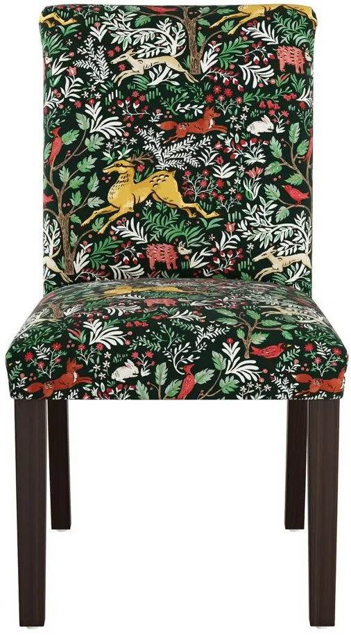 Merry Upholstered Dining Chair in Frolic Evergreen by Skyline