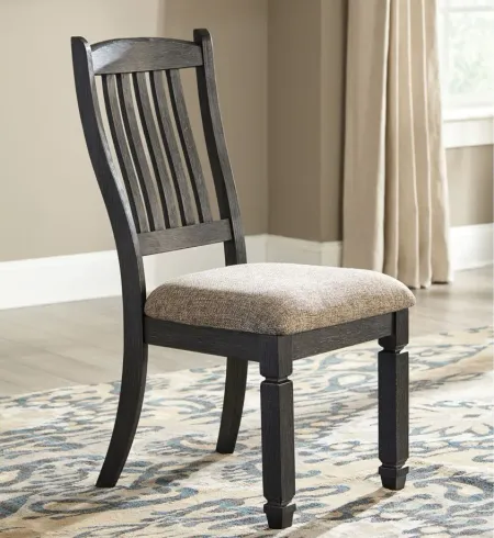 Vail Slat Back Dining Chair in Gray / Black by Ashley Furniture