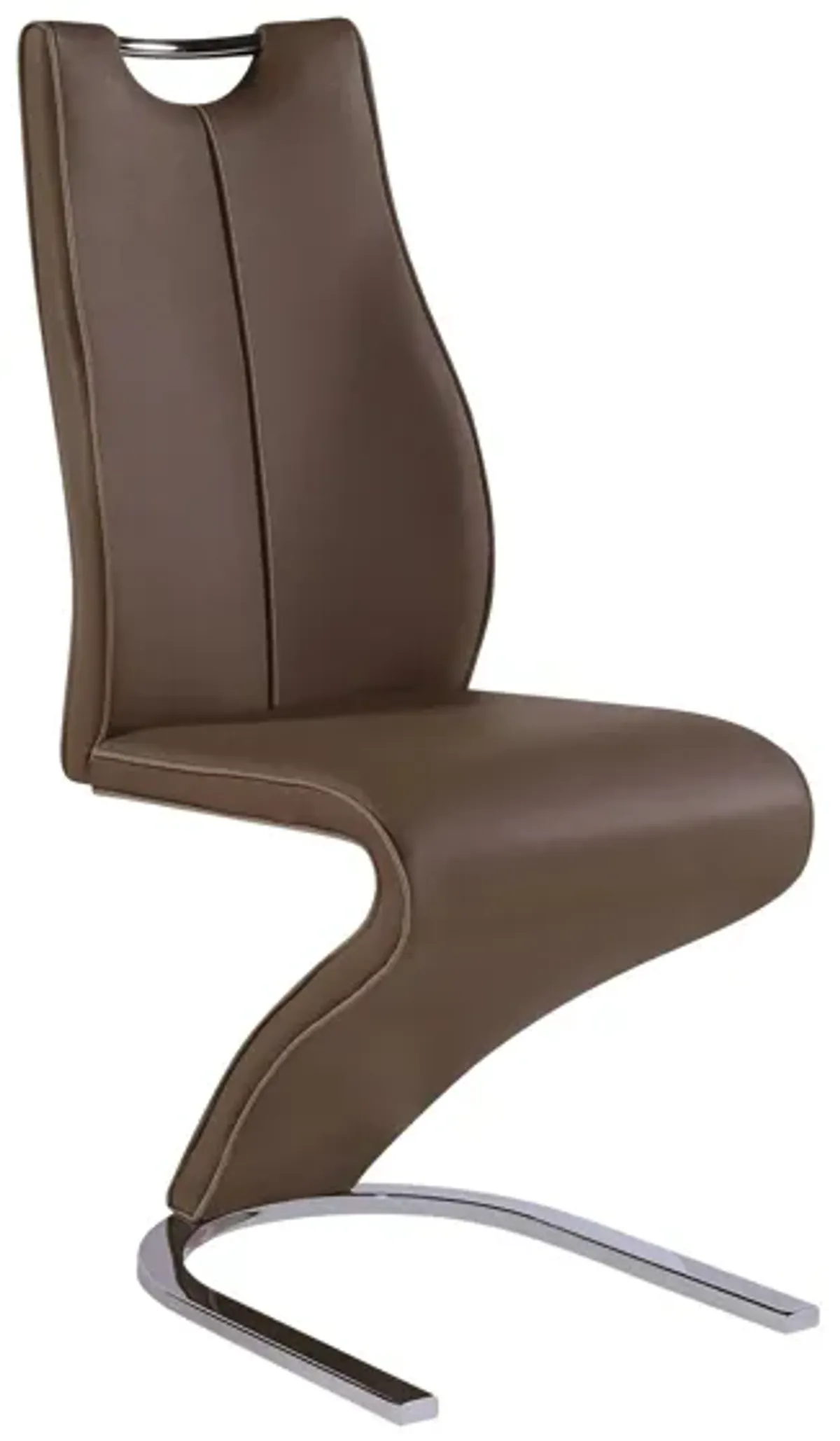 Davila Dining Chair in Brown/Cappuccino / Metal by Global Furniture Furniture USA