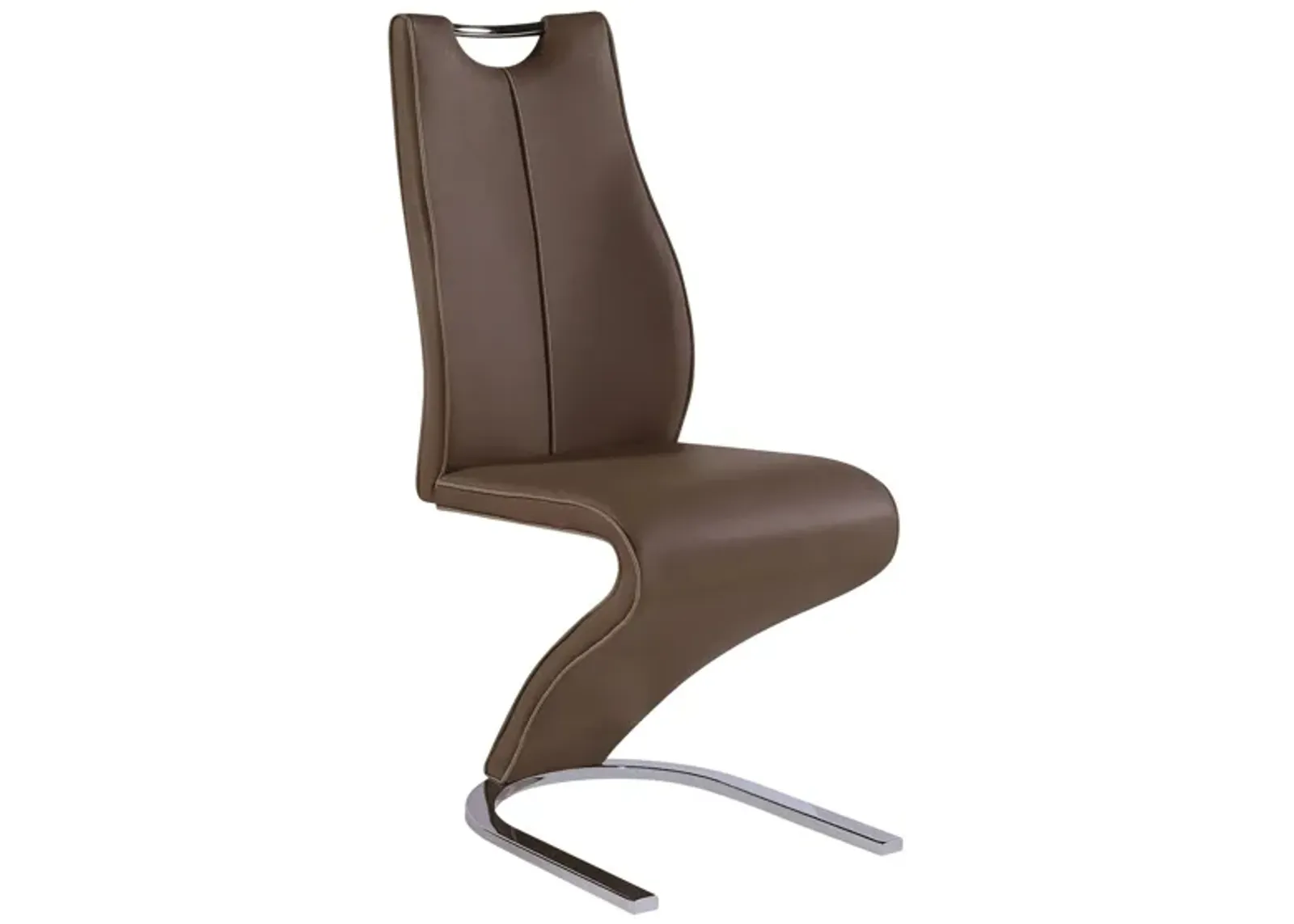 Davila Dining Chair in Brown/Cappuccino / Metal by Global Furniture Furniture USA