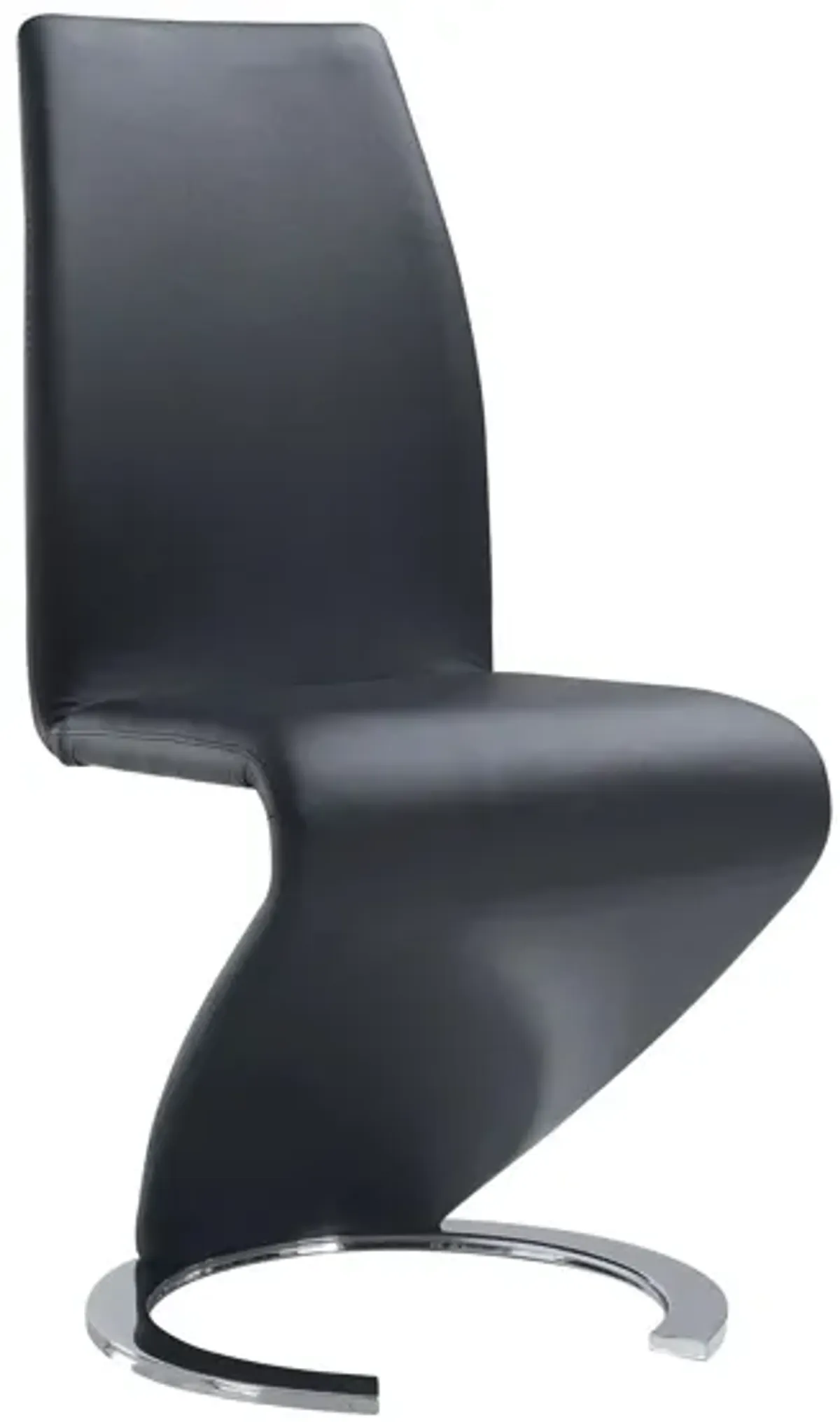 Waller Dining Chair in Black / Chrome Metal by Global Furniture Furniture USA