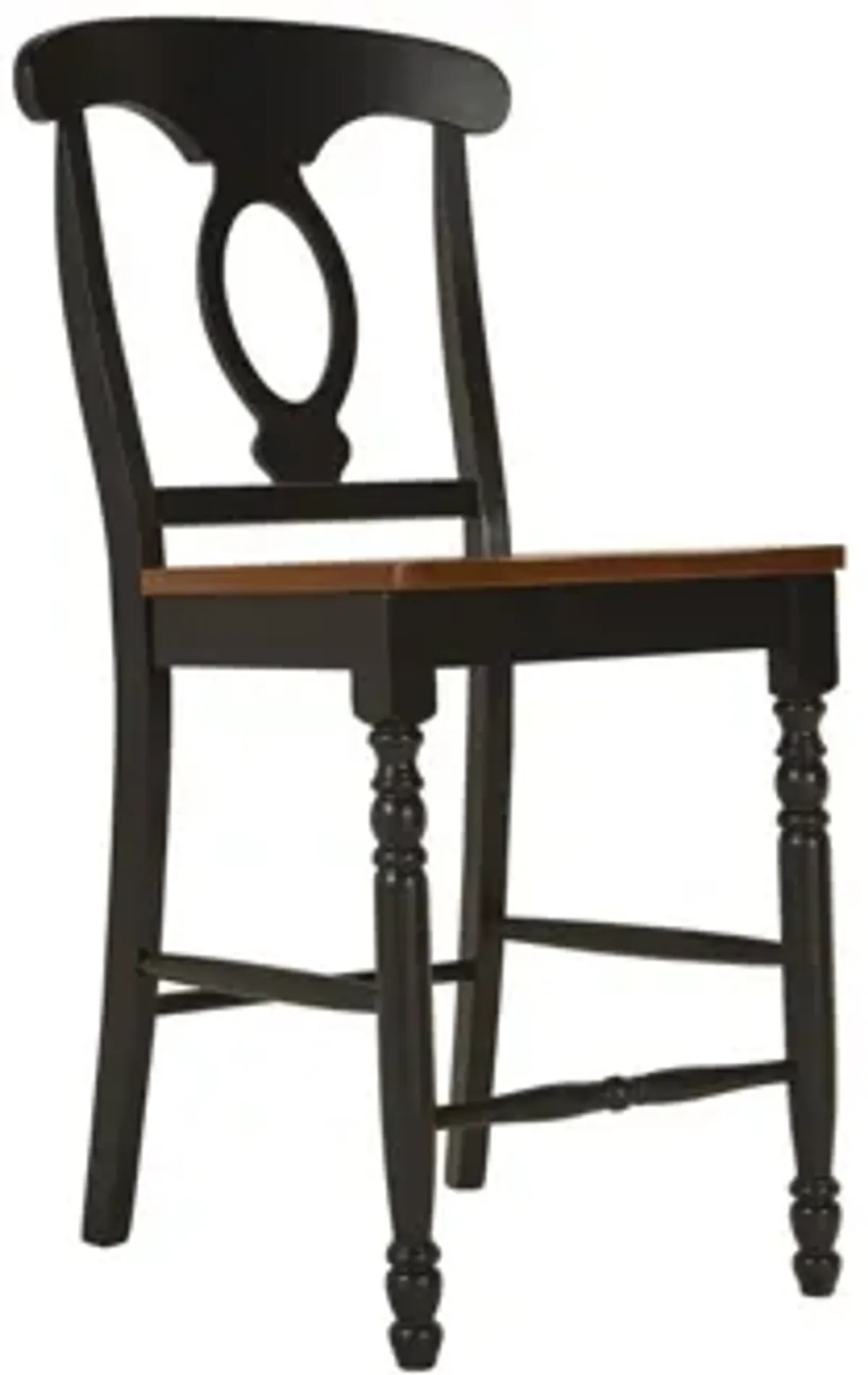 Kenton Counter Stool in Ebony/Dark Walnut by Bellanest