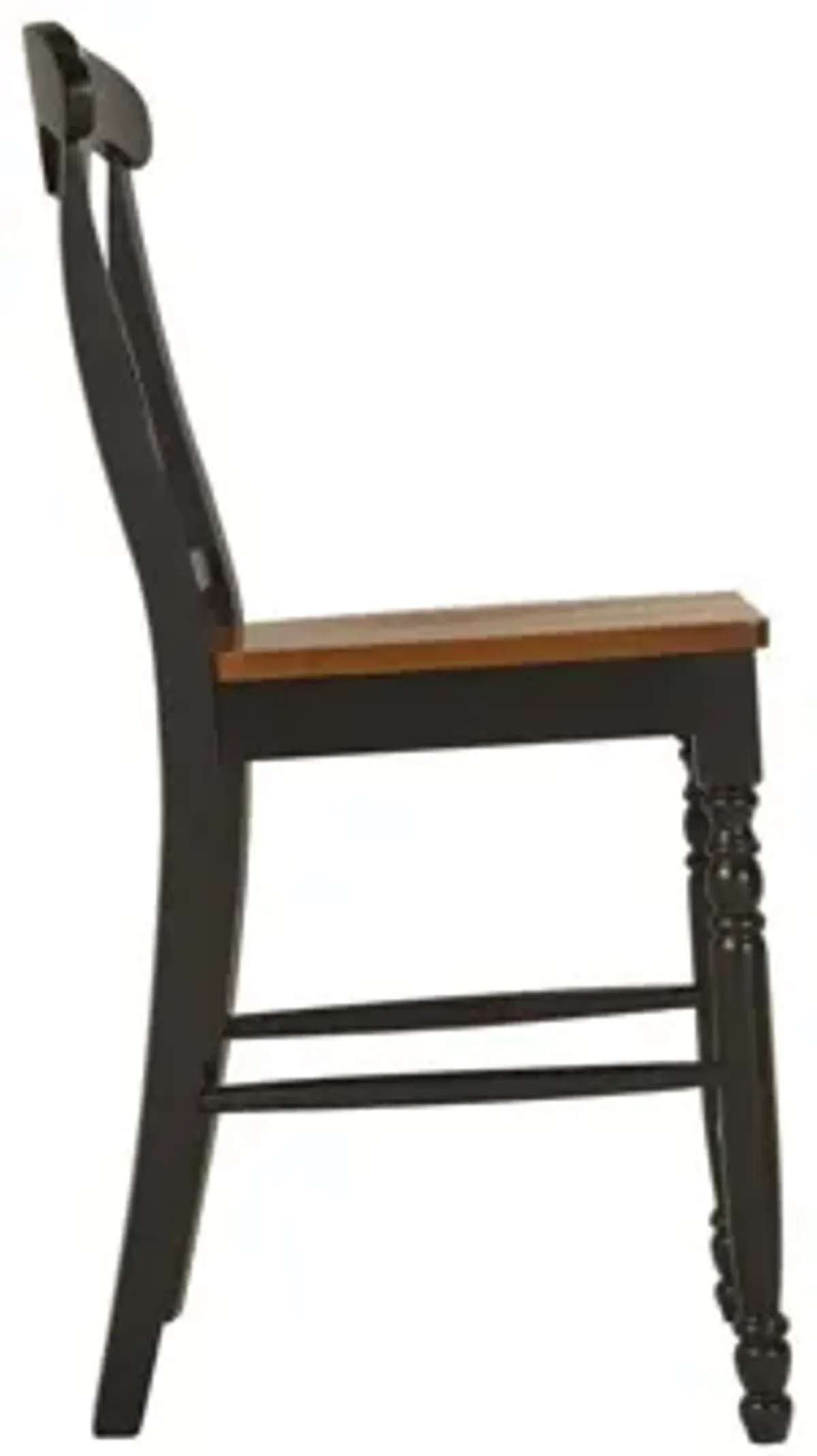 Kenton Counter Stool in Ebony/Dark Walnut by Bellanest