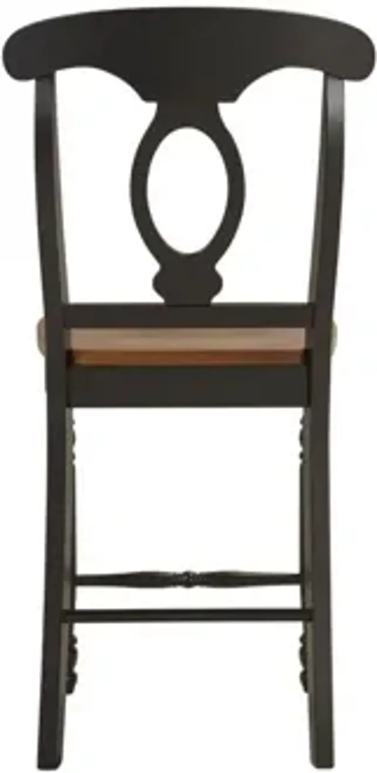 Kenton Counter Stool in Ebony/Dark Walnut by Bellanest