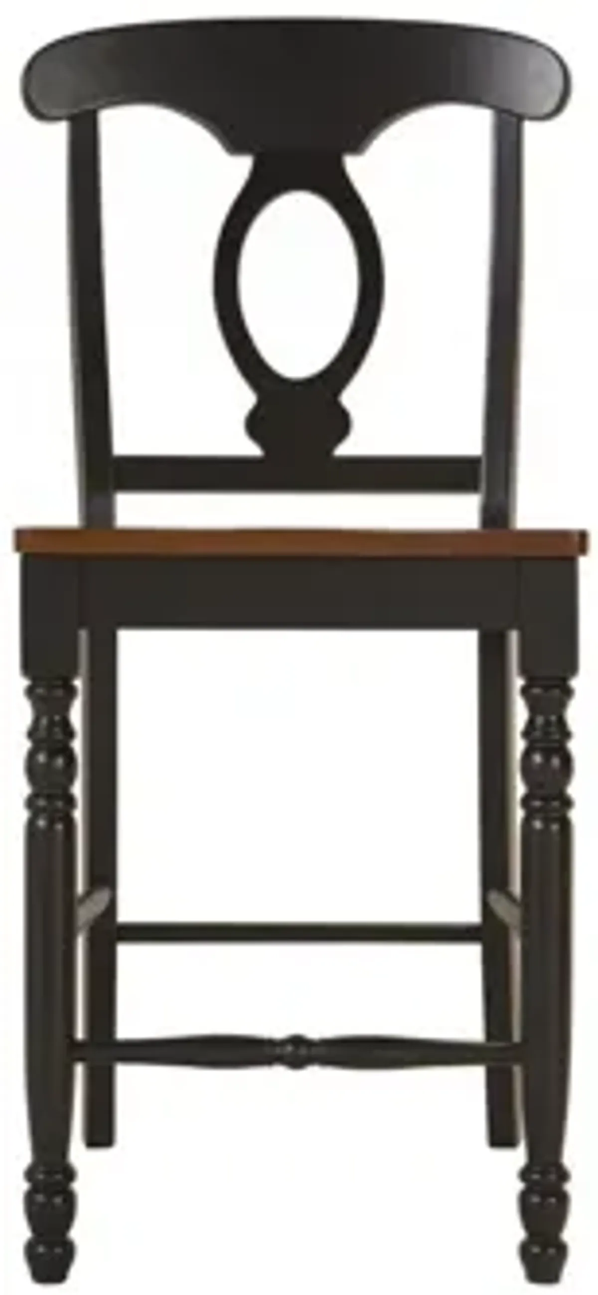 Kenton Counter Stool in Ebony/Dark Walnut by Bellanest