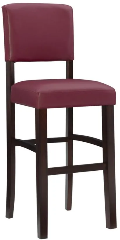 Monaco Bar Stool in Red by Linon Home Decor