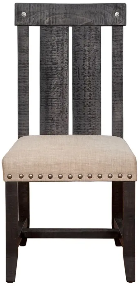 Zabela Dining Chair in Beige/Gray by Bellanest