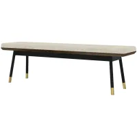 Ridge 66" Bench in Brown by LH Imports Ltd