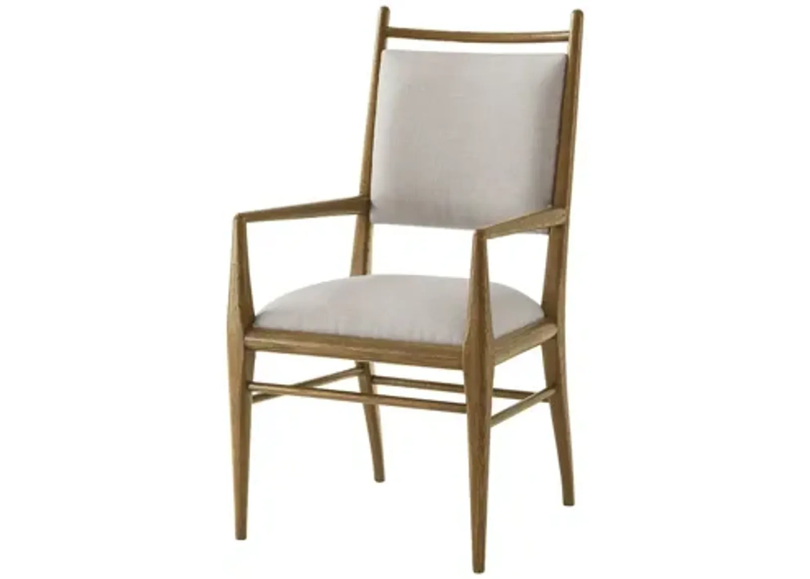 Nova Dining Arm Chair II in Dawn by Theodore Alexander