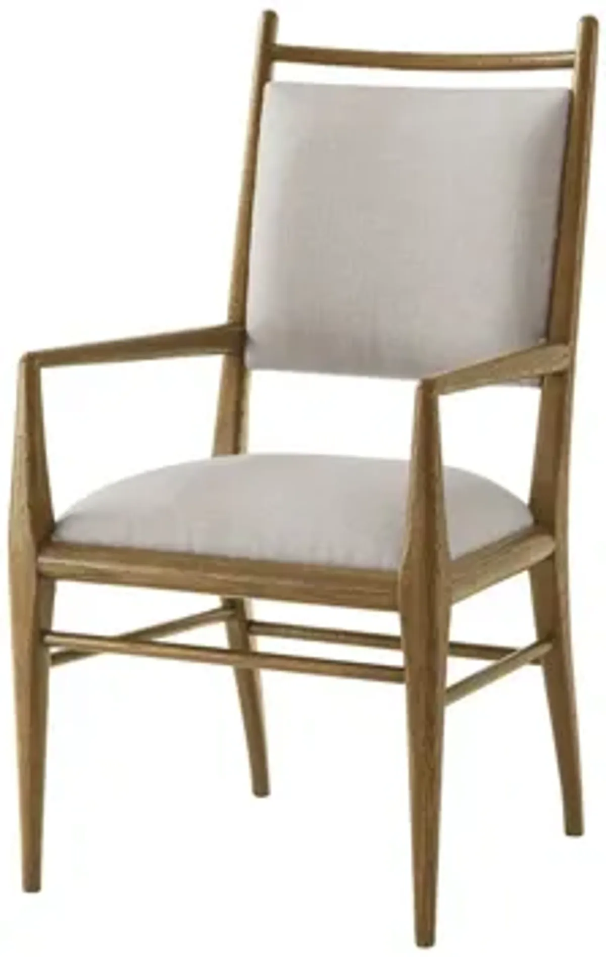 Nova Dining Arm Chair II in Dawn by Theodore Alexander