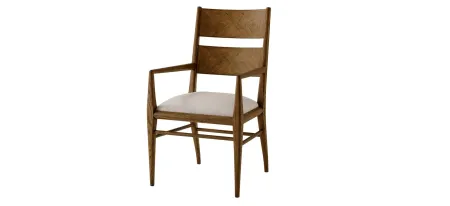 Nova Dining Arm Chair - Set of 2 in Dusk by Theodore Alexander