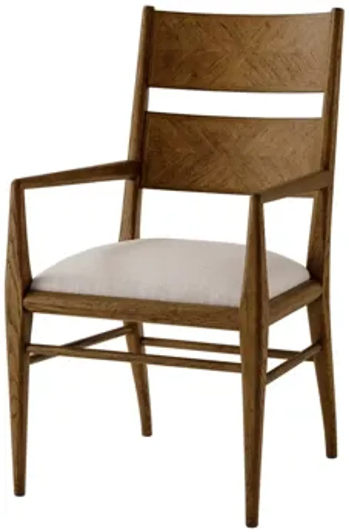 Nova Dining Arm Chair in Dusk by Theodore Alexander