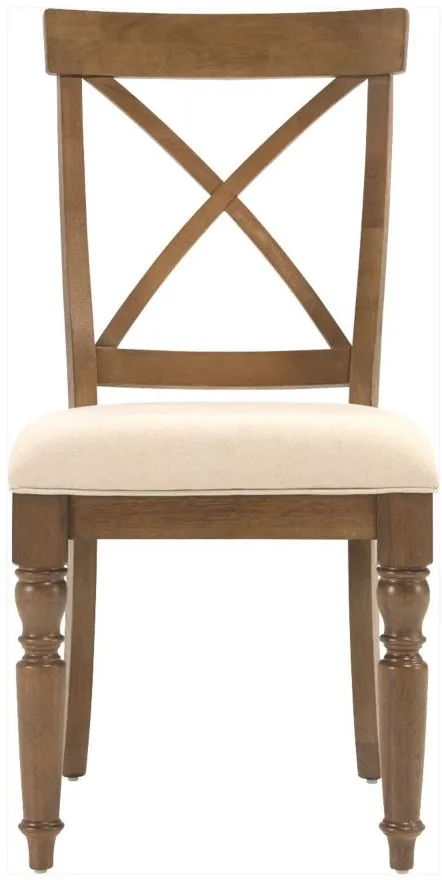 Aberdeen Dining Chair in Beige / Weathered Driftwood by Riverside Furniture