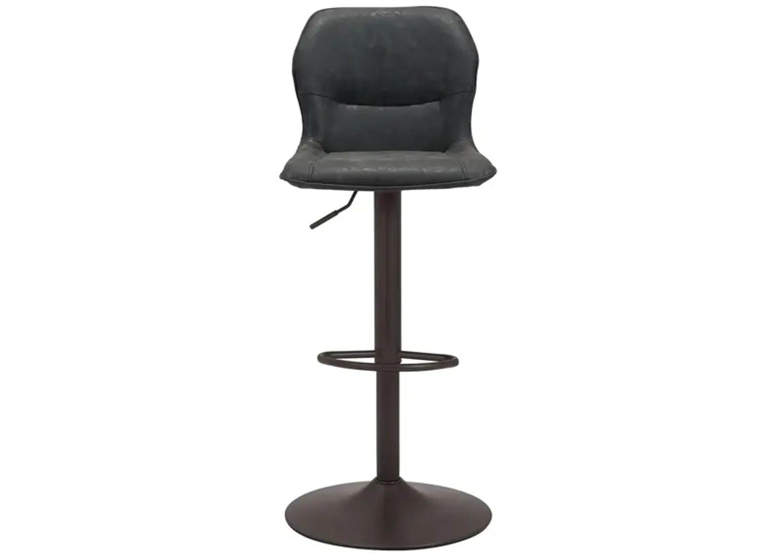 Vital Bar Stool in Vintage Black, Black by Zuo Modern