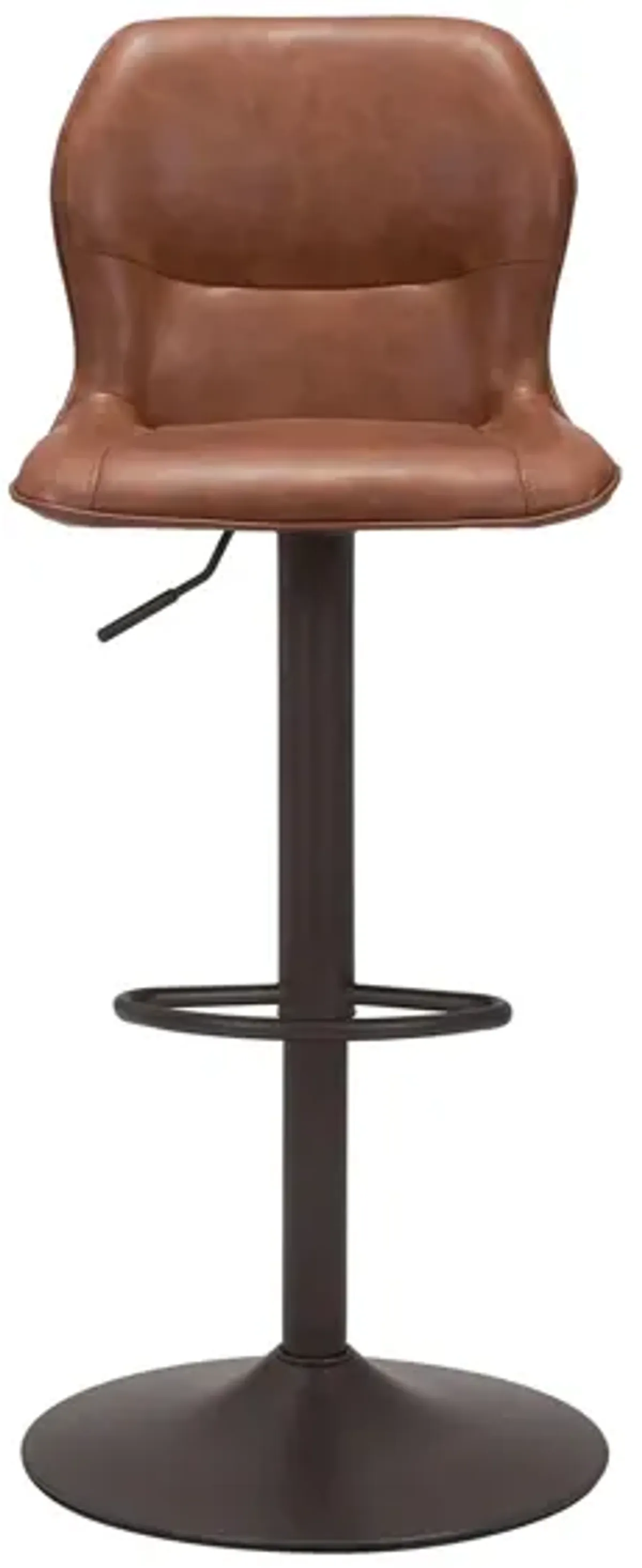 Vital Bar Stool in Vintage Brown, Black by Zuo Modern