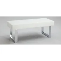 Linden Bench in Chrome by Chintaly Imports
