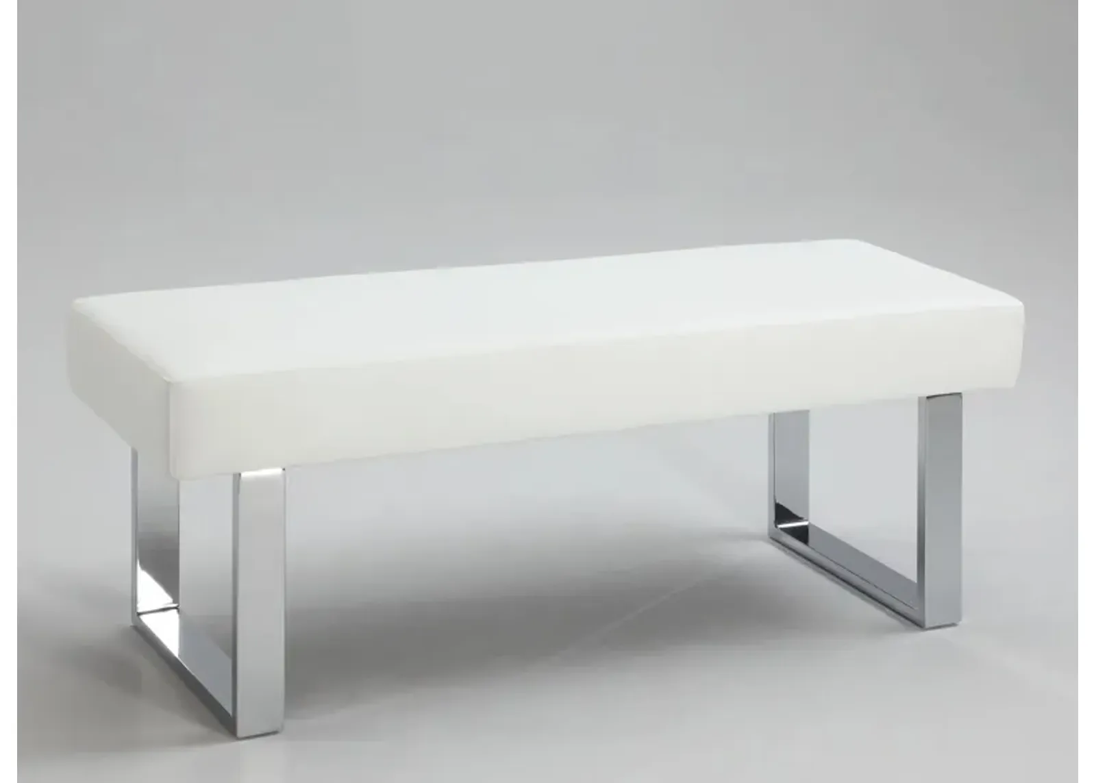 Linden Bench in Chrome by Chintaly Imports