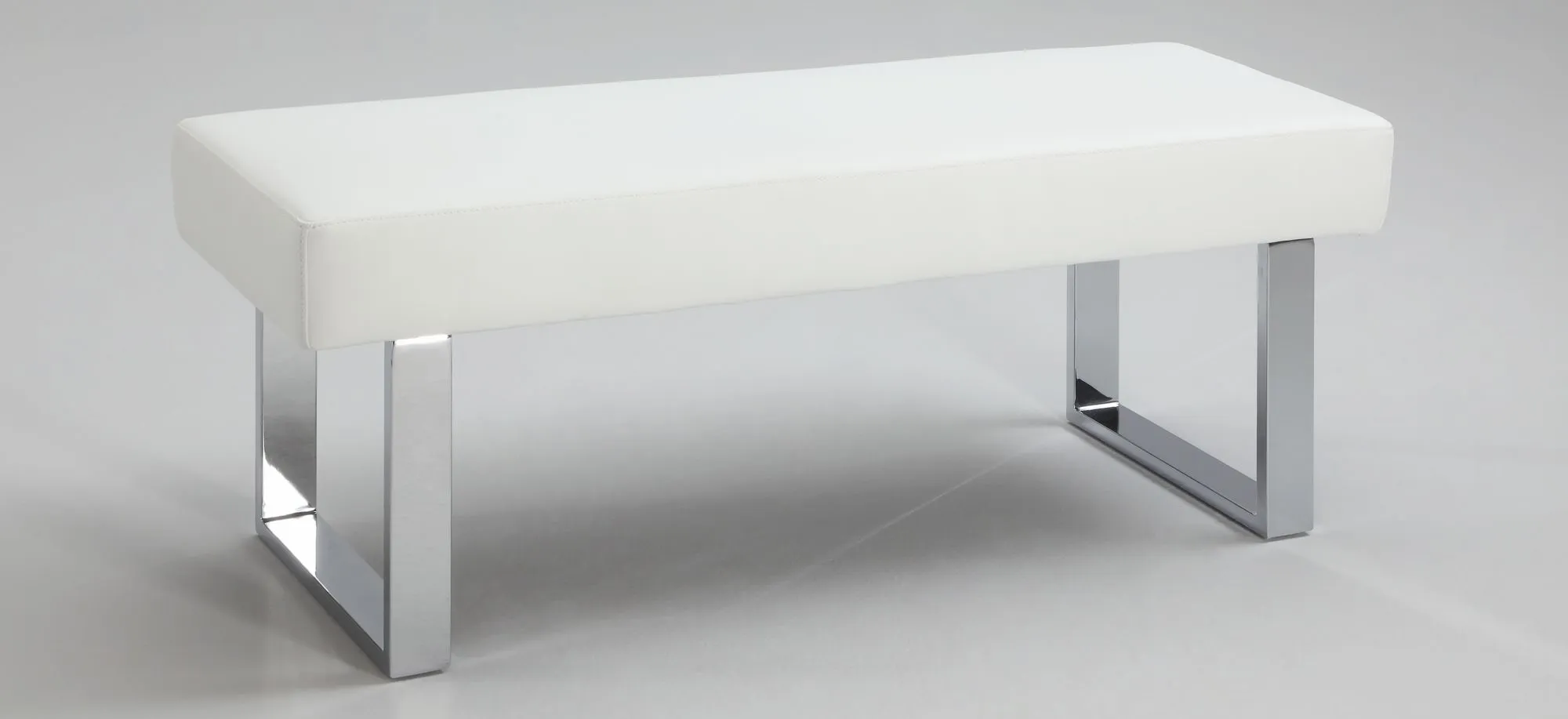 Linden Bench in Chrome by Chintaly Imports