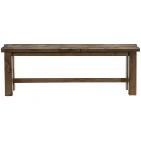 Scenic View Dining Bench in Burnished Brown by Homelegance