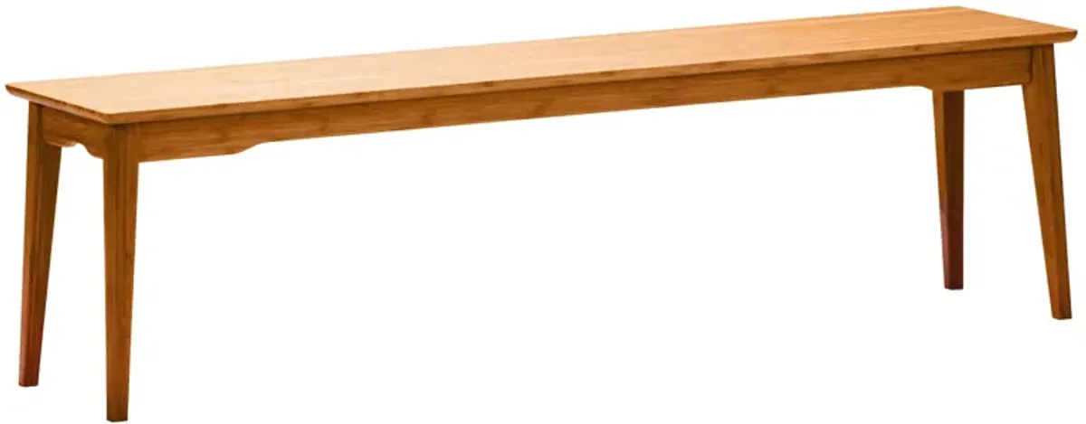 Currant Long Dining Bench in Caramelized by Greenington