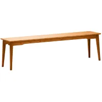 Currant Long Dining Bench in Caramelized by Greenington