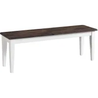 Kona Bench in Gray and White finish by Intercon