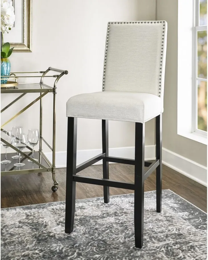 Stewart Bar Stool in White by Linon Home Decor