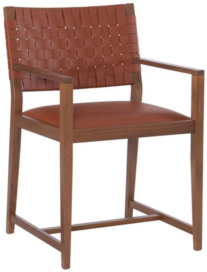 Ruskin Arm Chair in Brown by Linon Home Decor