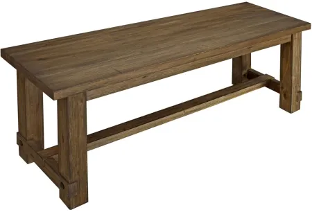 Anacortes Dining Bench in Salvage Mahogany by A-America