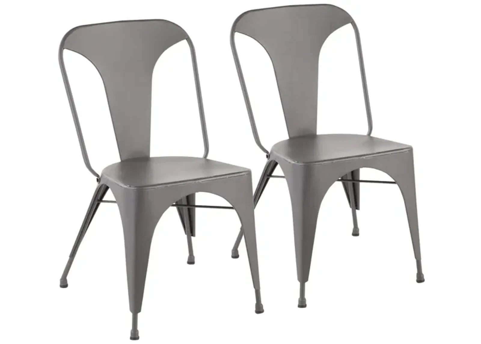 Austin Dining Chair - Set of 2 in Grey by Lumisource