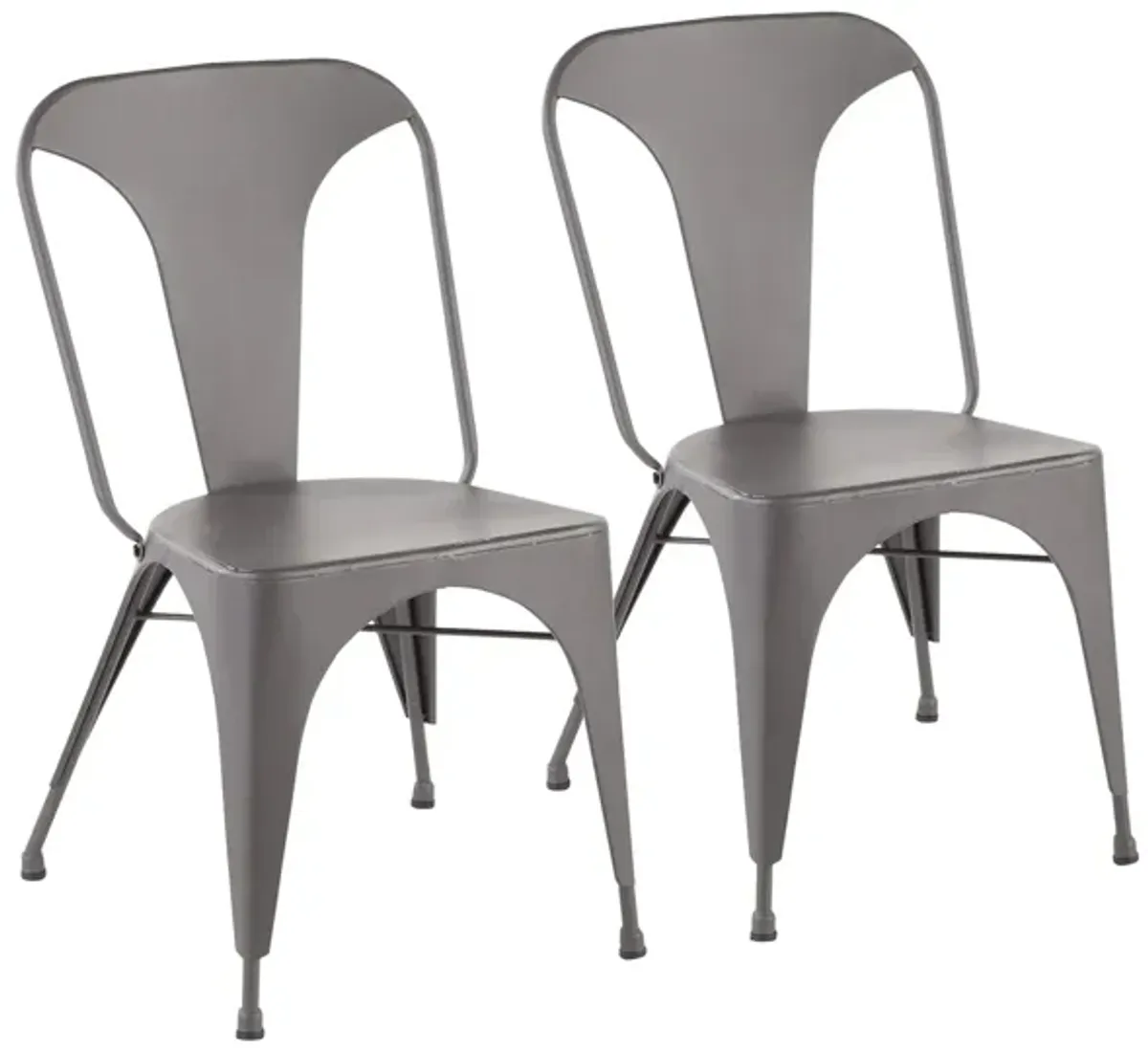 Austin Dining Chair - Set of 2 in Grey by Lumisource