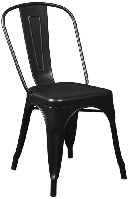 Corsair Side Chair in Black by EuroStyle