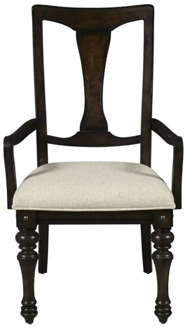 Cooper Falls Wood Back Arm Chair