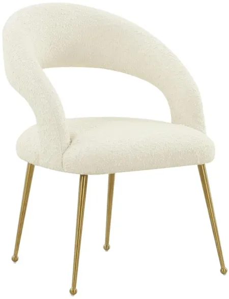 Rocco Dining chair in Cream by Tov Furniture
