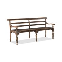 Hill Country Dining Bench in Saddle Brown by Hooker Furniture