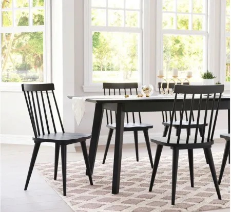 Ashley Dining Chair: Set of 2 in Black by Zuo Modern