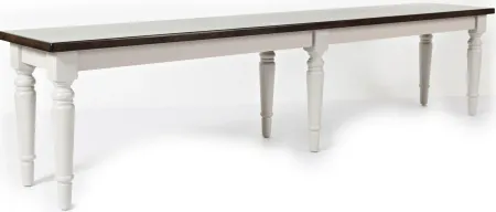 Mount Vernon Dining Bench in Puddy/Cocoa by Jofran
