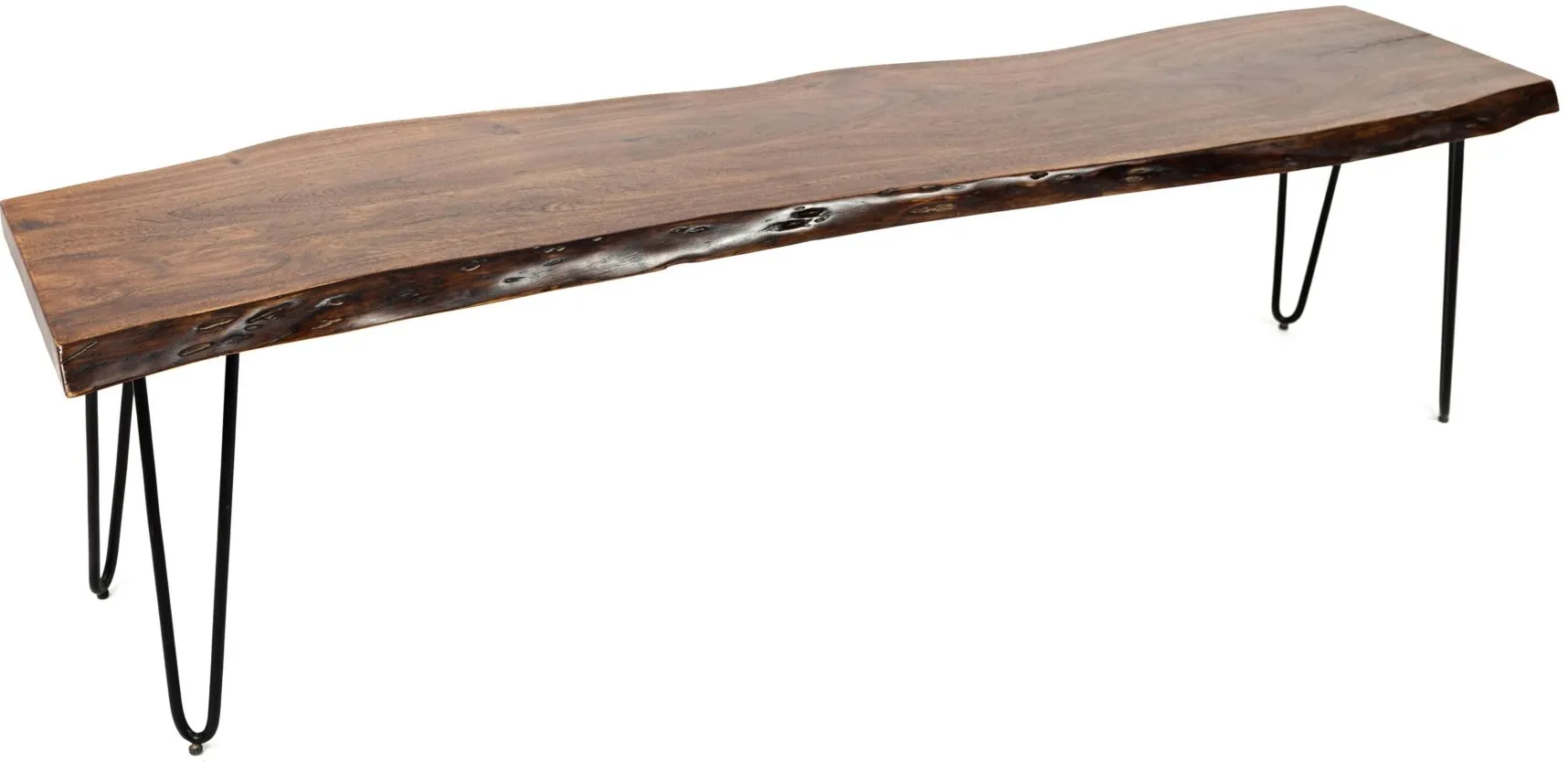 Nature's Live Edge Dining Bench in Rich Brown by Jofran