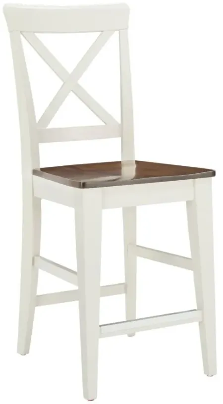 Gourmet II Counter-Height Dining Chair in White by Canadel Furniture
